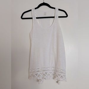 White Boho Tank Top Size: S